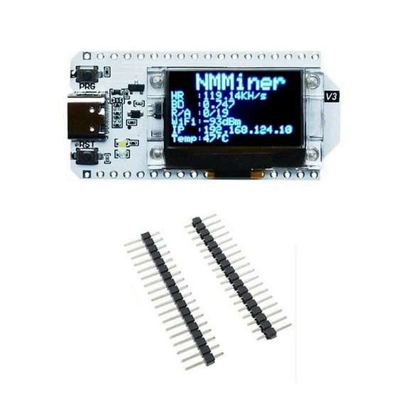 For Nerdminer 119KH/S Hash Rate 0.96 Inch OLED Screen Bitcoin Solo Miner Nerd Miner BTC Lottery Miner