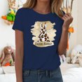 thumbnail image 5 of jowamay Rabbit T Shirts for Women Cheetah Bunny Short Sleeve Round Neck Graphic Tees Fashion Summer Tops for Vacation Travel, 5 of 7