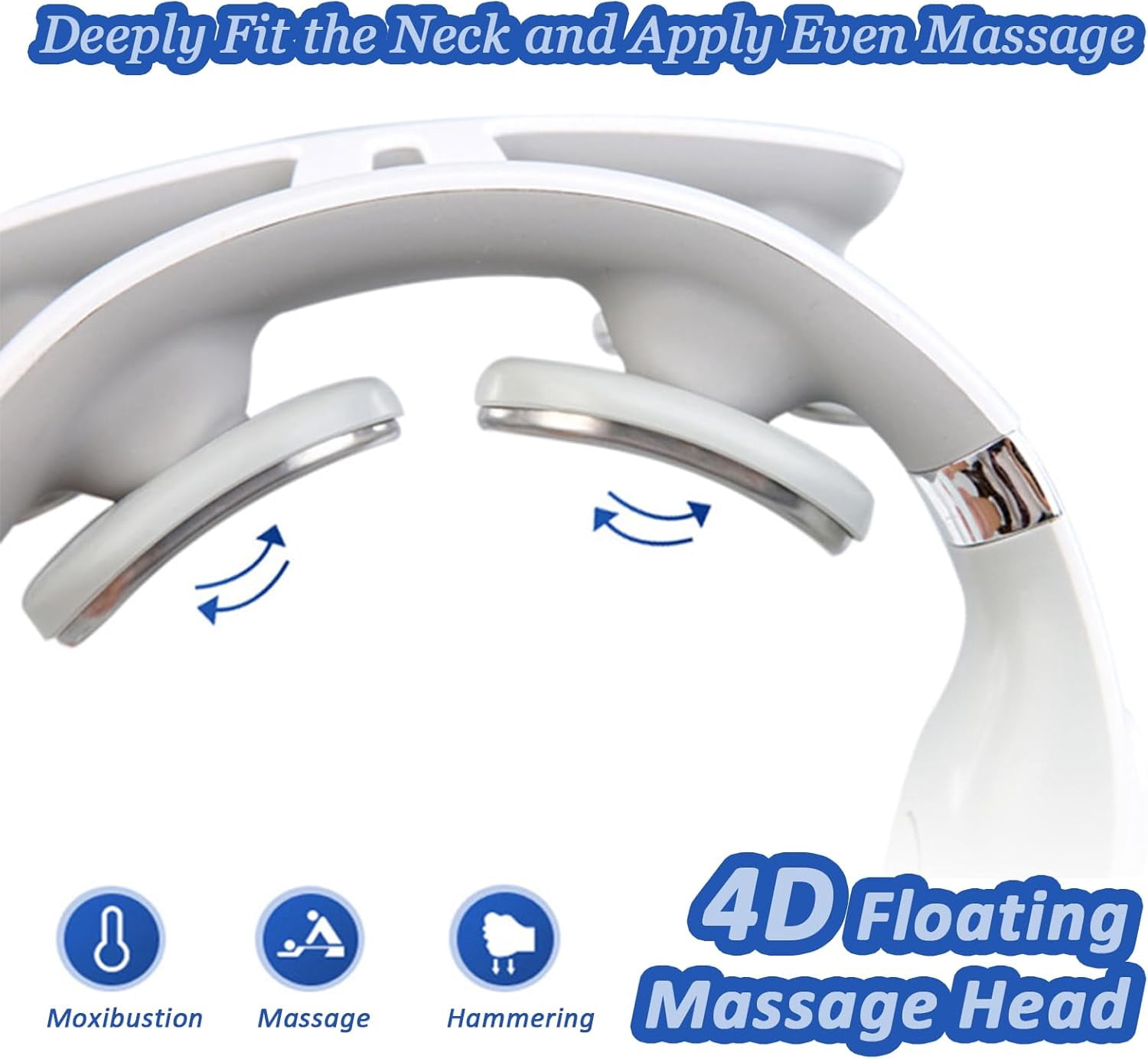 Neck Massager, 2026 2.0 Upgraded Pulse Technology with Heat, 6 Modes 16 Levels for Relaxation, Portable, Lightweight for Home Use