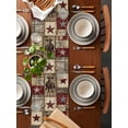 thumbnail image 2 of nqOlkjepod Texas Star Vintage Table Runner 90 Inches Long Farmhouse Dress Scarves, Western Cowboy Country Wooden Dining Tablerunner for Coffee Table/Kitchen Island/Party Décor, 13" x 90", 2 of 8