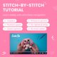 thumbnail image 3 of Kit de ganchillo para galletas Bunny Lola con tutorial de costura a puntada, 3 of 7