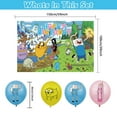 thumbnail image 4 of 32 Pcs For Adventure Time Theme Birthday Party Supplies Party Favor Set,With 13 Cupcake Toppers,18 Balloons,5*3ft Birthday Backdrop Decorations, All-in-One Party Supply Set, 4 of 4