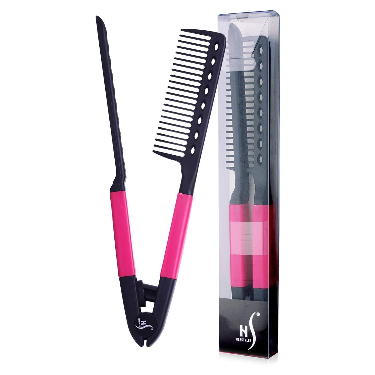 Herstyler Easy Comb. Professional Hair Salon Straightener Comb, Colors