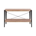 thumbnail image 6 of Danya B. Modern Industrial Console Table with Metal Legs and Distressed Wood Finish, 6 of 6