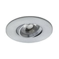 thumbnail image 2 of Round 3 inch Satin Chrome LED Recessed Ceiling Down Light - 3000K Warm White - 12 Pack, 2 of 2