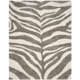 thumbnail image 2 of SAFAVIEH Portofino Henrika Abstract Shag Area Rug, Ivory/Grey, 9' x 12', 2 of 6