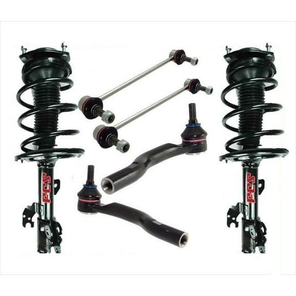 Front Coil Spring Struts   Tie Rods   Links for 07-11 Toyota Camry V6 3.5L