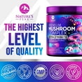 thumbnail image 3 of Mushroom Powder Supplement 2200mg, 11 in 1 Powder Blend - Organic Lions Mane, Reishi, Cordyceps, Chaga, Turkey Tail Mushroom Extract Supplement - Memory & Brain Support - Bottled in USA - 60 Servings, 3 of 7
