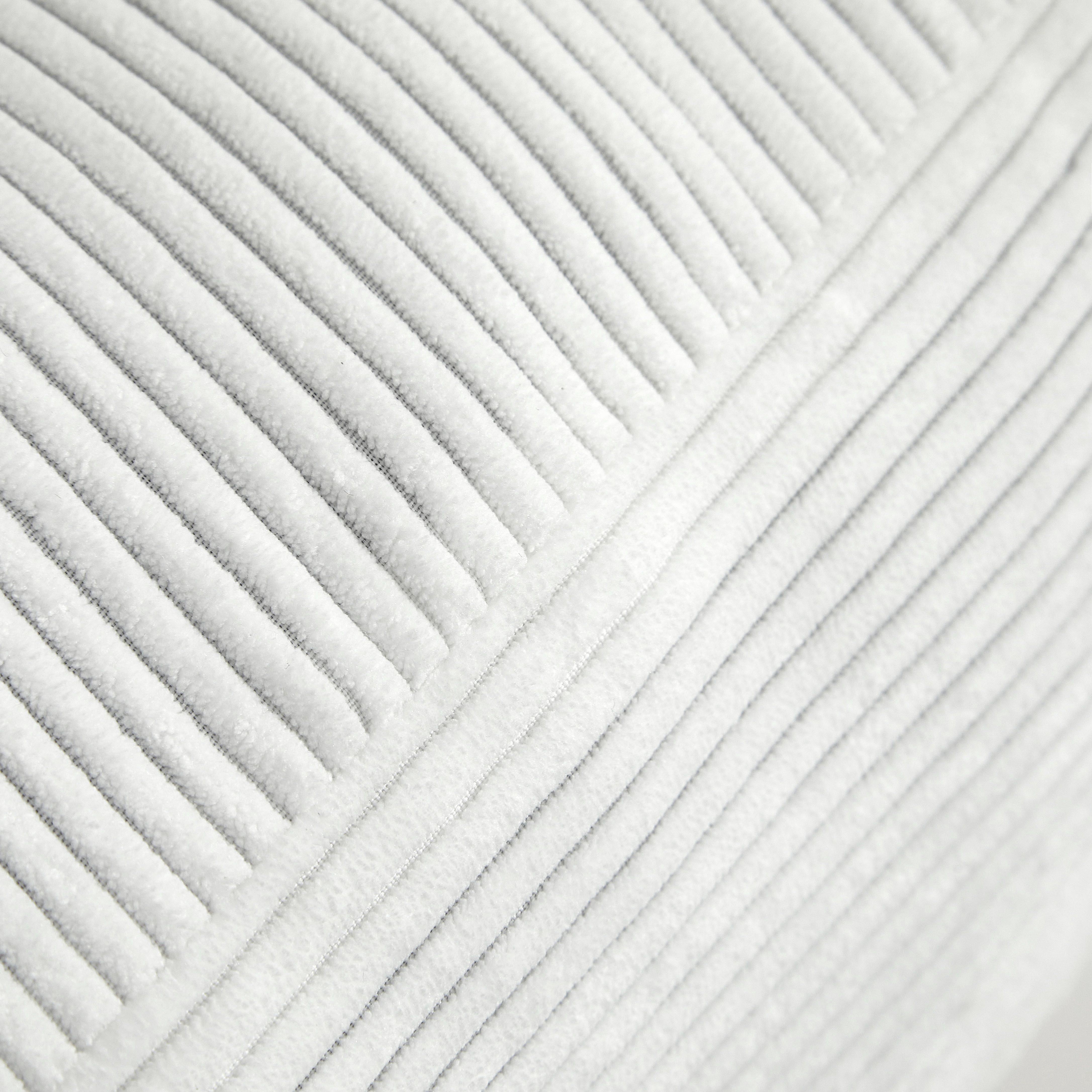 Mainstays Vanilla Dream Ribbed Corduroy Decorative Floor Cushion 20 x 20