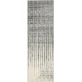 thumbnail image 1 of Unique Loom Del Mar Collection Contemporary Transitional Runner Rug, 2' x 6', Gray/Ivory, 1 of 10