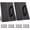 Black, variant on 2 Set 12" Stainess Steel Door Handle Pull & Push Plate - Heavy Duty Gate Handle Bar for Home/Office/Warehouse/Public, Suitable of Wooden/Composite Door with Screws, Brushed