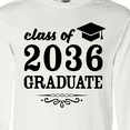 thumbnail image 4 of Inktastic Class of 2036 Graduate with Graduation Cap Long Sleeve T-Shirt, 4 of 5