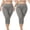 Light Gray, variant on 2-Pack Womens Plus Size Capris Workout Jeggings for Woman Stretch High Waist Yoga Capri Leggings(L, Black)
