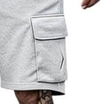 thumbnail image 6 of Bovxnpu Men's Clothing Set 2 Piece Outfits Tracksuit Men Short Sleeve Crew Neck Top Multi Pocket Elastic Waist Shorts Set, 6 of 7