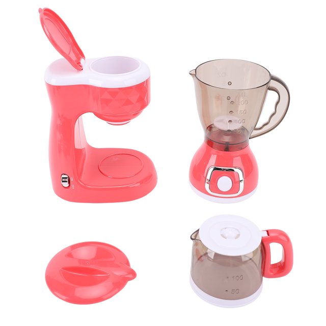 Cafetera Y Licuadora De Juguete, Juego De Accesorios De Cocina Para Niños, Juego Interactivo De Simulación Para Niños Y Niñas