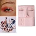 thumbnail image 4 of Cabeza de maquí de pestaña cabeza de práctica de maquillaje de párpado extraíble, sustros de extensión de pestaña cabeza de entrenamiento de Rosado Colco Cabeza de maniquí de pestañas, 4 of 8
