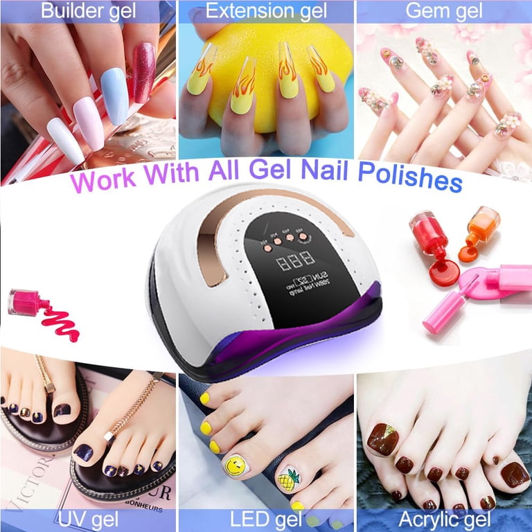 DEISNGB UV LED Nail Lamp, 268W Professional Nail Dryer photo 6