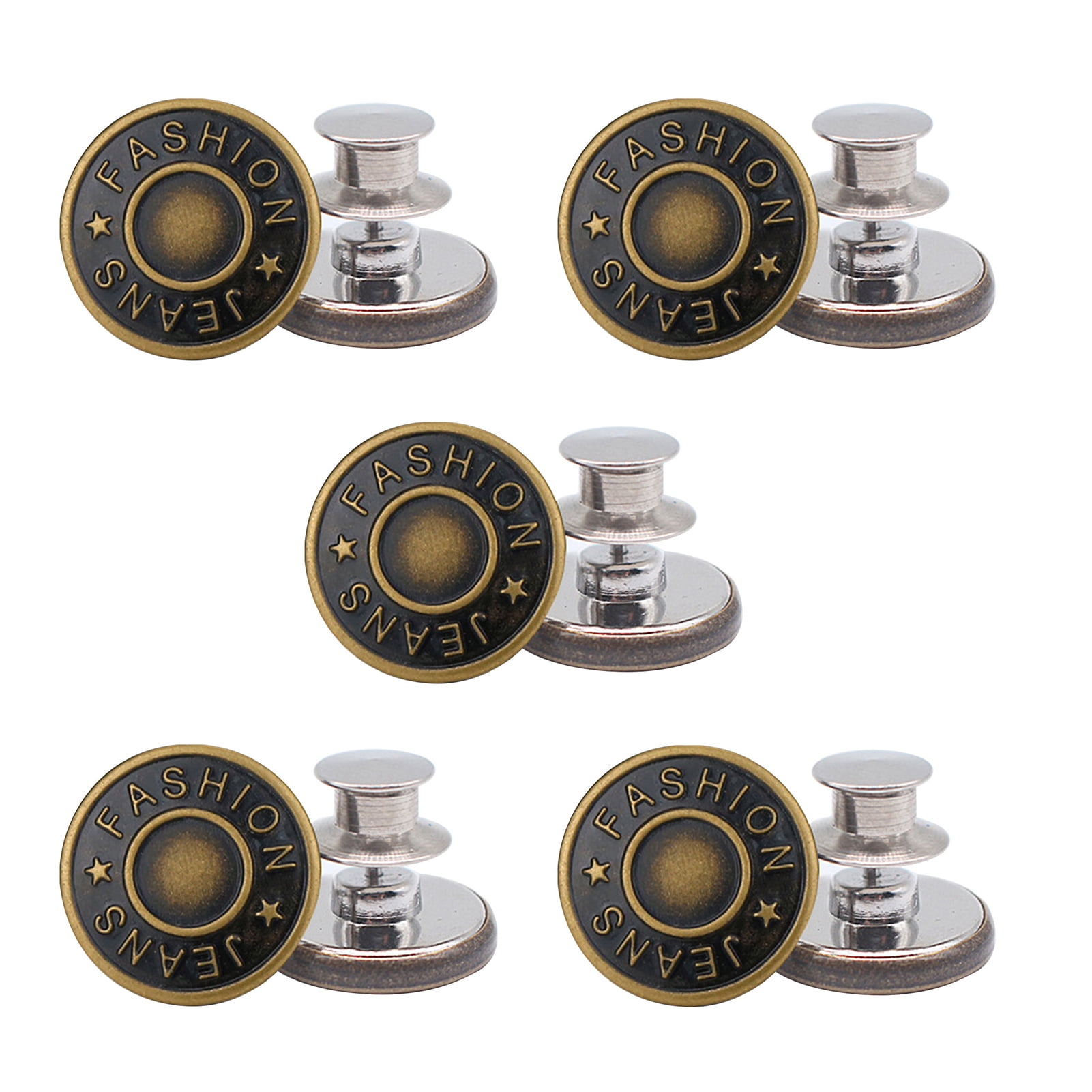 10Pc Metal Button Coat Shirt Windbreaker Button Fastener DIY Sewing Supply 28mm 