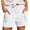 White, variant on Beach Shorts for Women Summer Casual Lightweight Elastic Waist Wide Leg Loose Athletic Shorts with Pockets