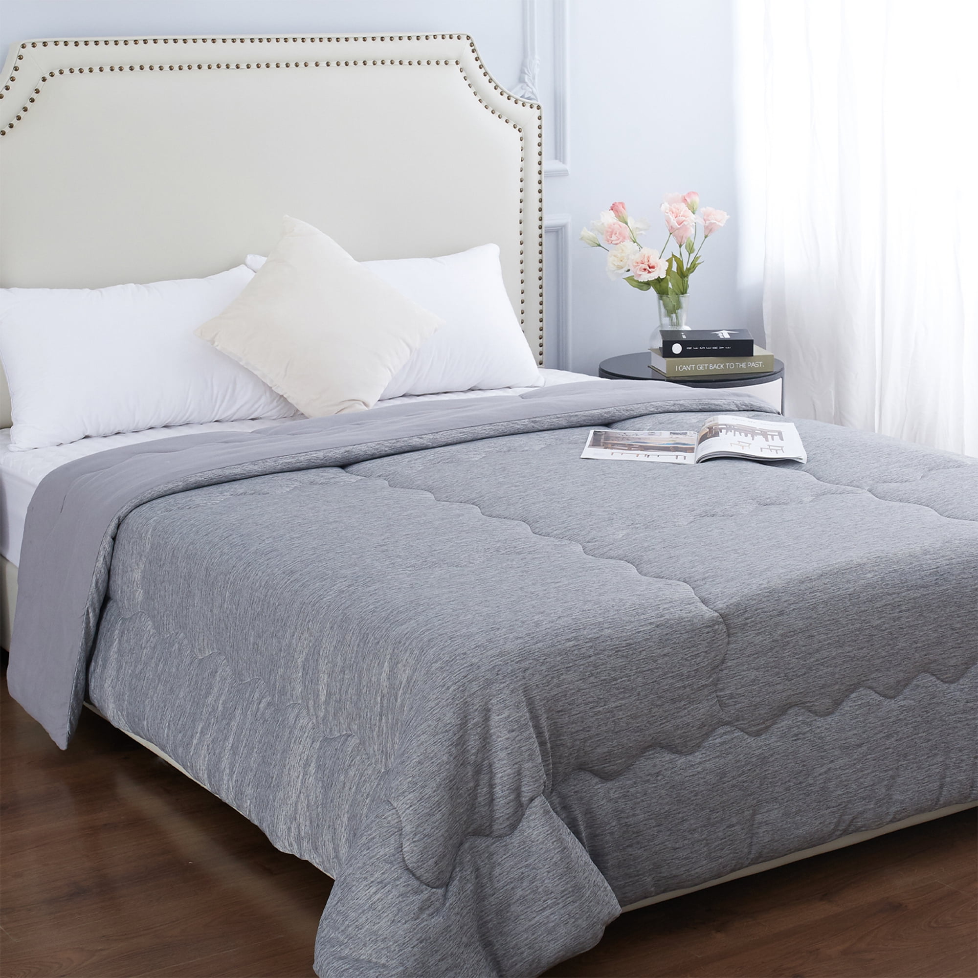 Upgrade Version Cooling Comforter Queen Size Cooling Blanket with QMax