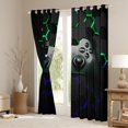 thumbnail image 3 of Feelyou 3D Gamepad Player Blackout Curtains Set of 2 (52x84 Each), Blue Green Honeycomnb Window Curtains, Modern Video Games Lover Curtains and Drapes, Black Out Curtains Decor, 3 of 6