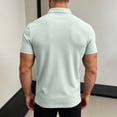 thumbnail image 2 of Summer Polos Shirts For Men Breathable Moisture Wicking Sports Golf T Shirt Casual Loose Fashion Tops (L, Green), 2 of 2