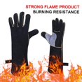 thumbnail image 2 of Guantes de soldadura resistentes, resistentes al calor y al fuego con costuras de Kevlar, guantes de trabajo para chimenea, estufa, horno, parrilla, soldadura, agarradera, jardinería Rojo Verde Cocina, Decoración y Otros, 2 of 5