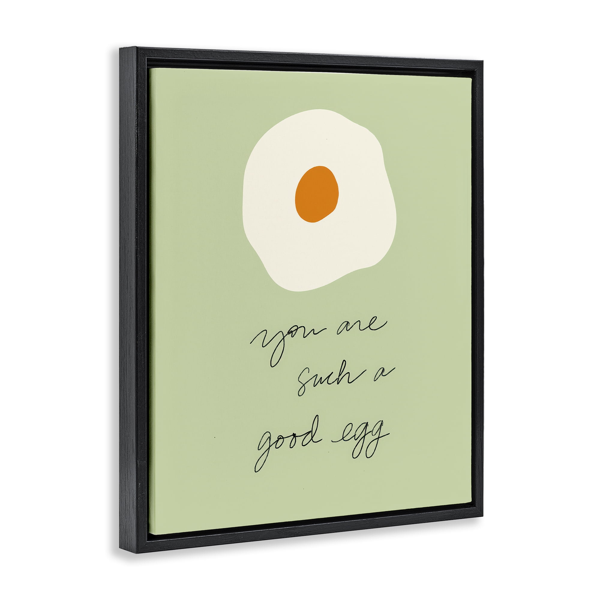 Stupell Industries You Are A Good Egg Black Framed Floater Canvas Wall Art, design by SD Graphics Studio