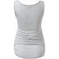 thumbnail image 5 of Yawrut Maternity Tank Tops Sleeveless Ruched Basic Tops Maternity Shirt Vest Mama Clothes, 5 of 6