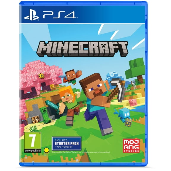 Minecraft Starter Collection - PS4 | Includes Minecraft, 700 Tokens, Starter Pack, & More"