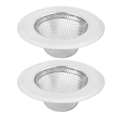 Unique Bargains Kitchen Sink Bath Basin Mesh Drainer Strainer 7cm Dia 2pcs