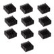 thumbnail image 2 of Paquete Disipadores de Calor de Aluminio Negro para Radiador de Disipador de Calor 20x20x10mm, 2 of 9
