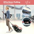 thumbnail image 4 of Foldable Baby Stroller,Travel Stroller with 5-Point Harness,Adjustable Backrest/Canopy,Storage Basket(Pink), 4 of 9