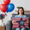 thumbnail image 5 of 2 Pack Outdoor Waterproof Throw Pillows,4th of July American Star Decorative Rectangle Pillow Case Patio Pillows for Chair Couch Sofa 20x12in, 5 of 9