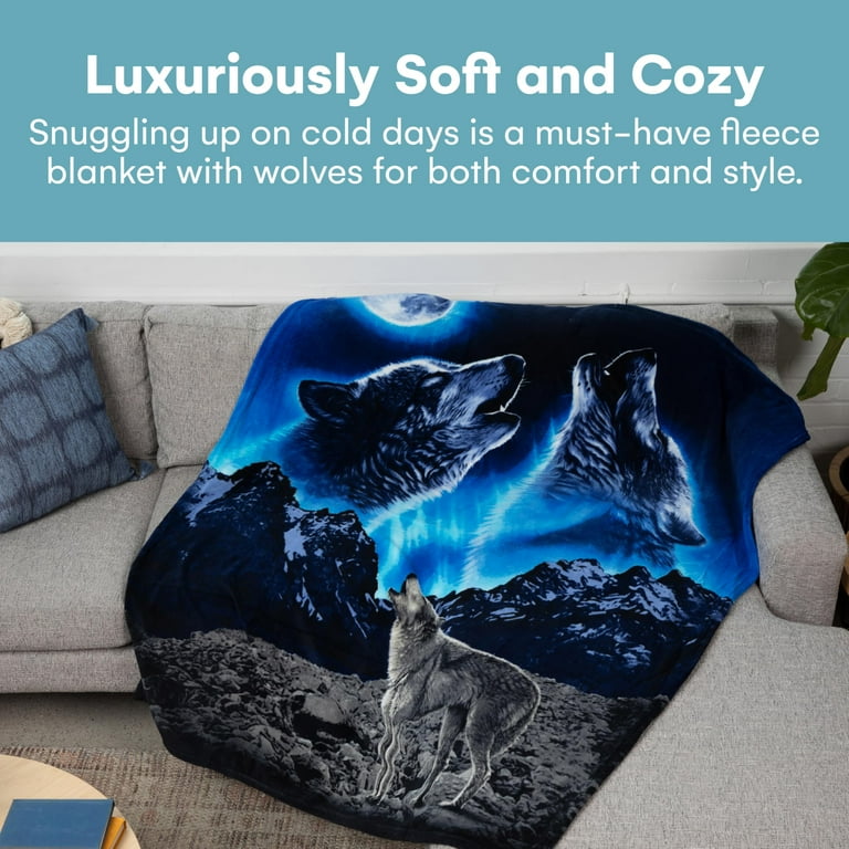 アイドル First Howling:ME 3WAY BLANKET Dawhud Direct Super Soft Plush Fleece Throw Blanket, Wolves