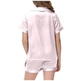 thumbnail image 5 of JAJAHO Girls Pajamas Merry Christmas Holiday Satin Sleepwear Short Sleeve 2 Piece Set Sizes 2-13Y, 5 of 6