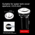 thumbnail image 2 of Round Dual Flush Toilet Tank Button Flush Toilet Tank Valve Bathroom Accessories, 2 of 9