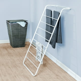 Honey-Can-Do Collapsible Steel X-Frame Freestanding Clothes Drying Rack,  White