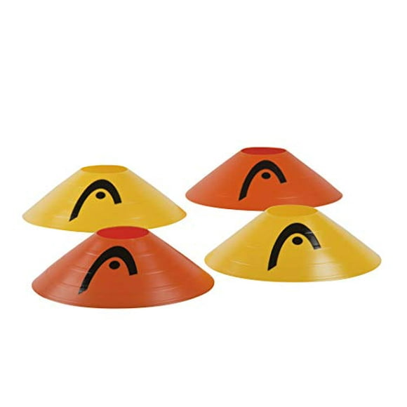 HEAD QST Tennis Dome Cones - 20 Training & Practice Cones for Agility & Accuracy Drills