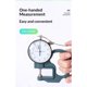 thumbnail image 4 of Dial Thickness Gauge, 0-10mm x 30mm / 1.18-inch Flat Head Thickness, Precision Round Dial, Indicator, Measuring Tool for Paper Leather Cloth Paper, Film, Wire 1 Pcss, 4 of 5