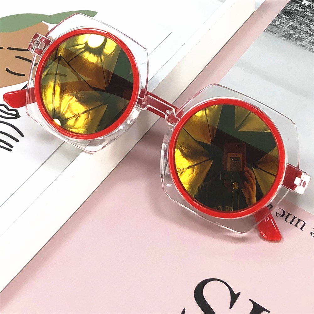 Bmnmsl Kids Vintage Funny Sunglasses Irregular-shaped Anti-UV Shades Glasses - image 2 of 6
