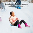 thumbnail image 7 of Yunuuuoa Portable Snow Sled for Adults - High Speed Skiing Board with Non-Slip Seat & Big Handle - All Terrain Sledding for Snow Grass Sand - Durable ABS Plastic Winter Sports Outdoor Recreation Toy, 7 of 7