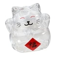 thumbnail image 2 of Tarro de dinero de vidrio de borosilicato con forma de gato, multifuncional, adorable, resistente y ligero, 1 cm Estilo D, 2 of 9