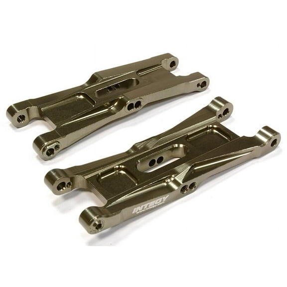 Integy RC Toy Model Hop-ups C26077GREY Billet Machined Front Suspension Arms for Associated RC10B5M (ASC90003)