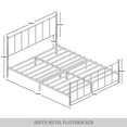 thumbnail image 6 of Castle Place Metal Queen Size Platform Bed, Black, Classic, 6 of 8
