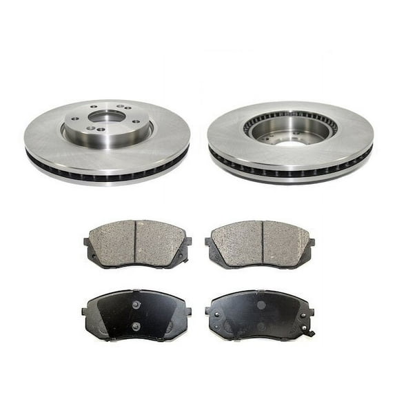Front Brake Pad and Rotor Kit - Compatible with 2010 - 2015 Hyundai Tucson 2011 2012 2013 2014