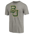 thumbnail image 2 of Men's Gray Baylor Bears Classic Primary Tri-Blend T-Shirt, 2 of 3