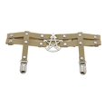 thumbnail image 1 of Clips de suspensión ajustables antideslizantes gótico punk elástico en forma de muslo de cuero de PU Piel Yuyangstore Liga de pierna ajustable, 1 of 6