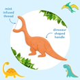 thumbnail image 2 of Children's Dental Floss Toothpick Set, 200 pieces - easy grip dinosaur shape children's dental floss toothpicks, healthy gums - plant-based tear-resistant dental floss toothpicks, suitable for childr, 2 of 4