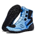 thumbnail image 4 of Men's And Women's All-season Motorcycle Riding Boots And Motorcycle Shoes,Black and blue,41, 4 of 16